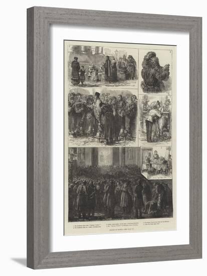 Easter in Russia-Johann Nepomuk Schonberg-Framed Giclee Print