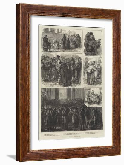 Easter in Russia-Johann Nepomuk Schonberg-Framed Giclee Print