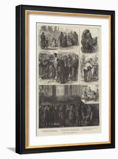 Easter in Russia-Johann Nepomuk Schonberg-Framed Giclee Print