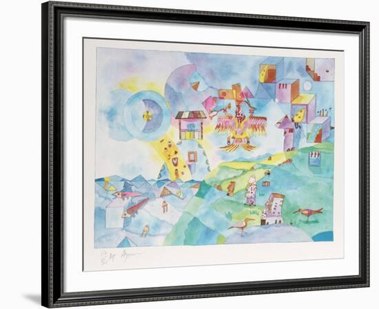 Easter Island I-Aymon de Roussy de Sales-Framed Limited Edition