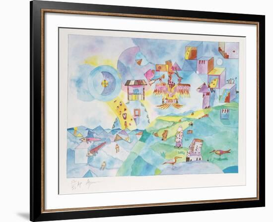 Easter Island I-Aymon de Roussy de Sales-Framed Limited Edition