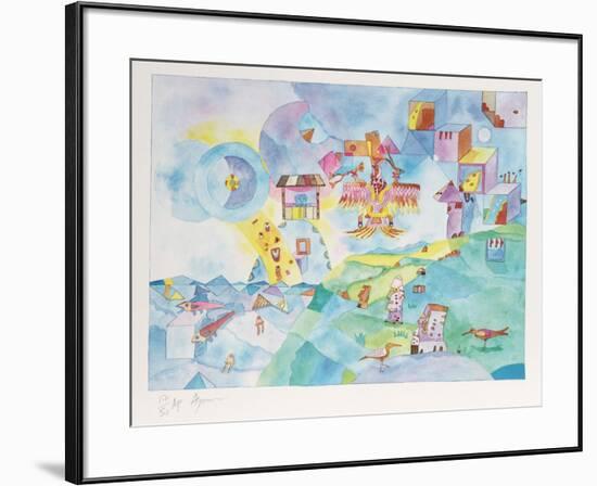 Easter Island I-Aymon de Roussy de Sales-Framed Limited Edition