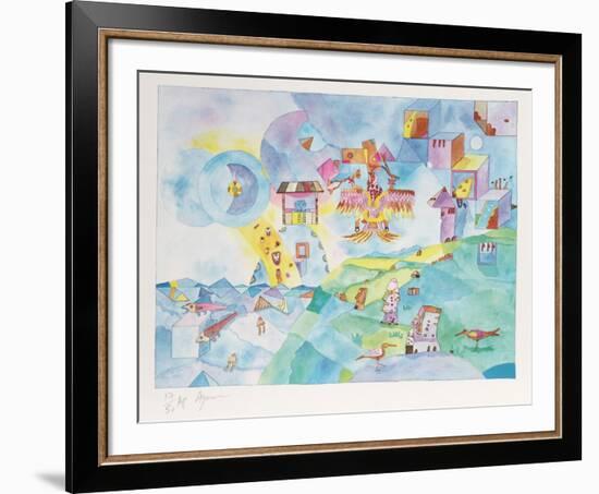 Easter Island I-Aymon de Roussy de Sales-Framed Limited Edition