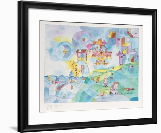 Easter Island I-Aymon de Roussy de Sales-Framed Limited Edition