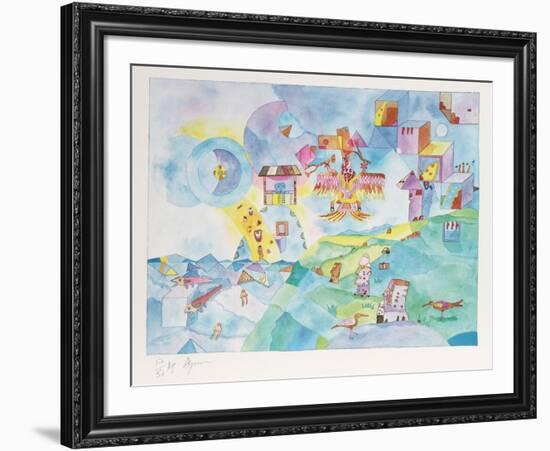 Easter Island I-Aymon de Roussy de Sales-Framed Limited Edition