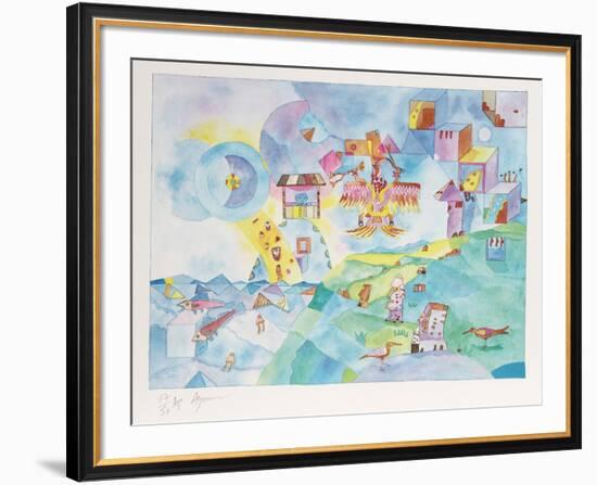 Easter Island I-Aymon de Roussy de Sales-Framed Limited Edition