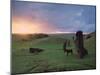 Easter Island Statues-David Nunuk-Mounted Photographic Print