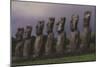 Easter Island Statues-David Nunuk-Mounted Photographic Print