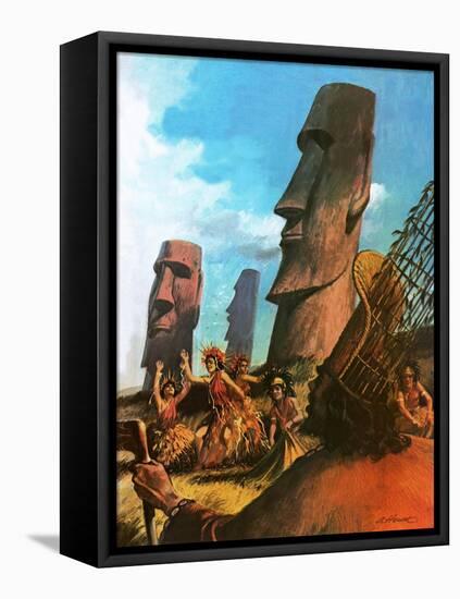 Easter Island-Andrew Howat-Framed Premier Image Canvas