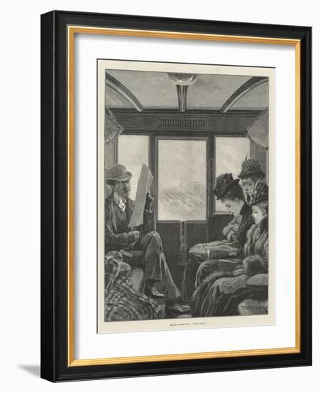 Easter Manoeuvres, Eyes Right!-Richard Caton Woodville II-Framed Giclee Print