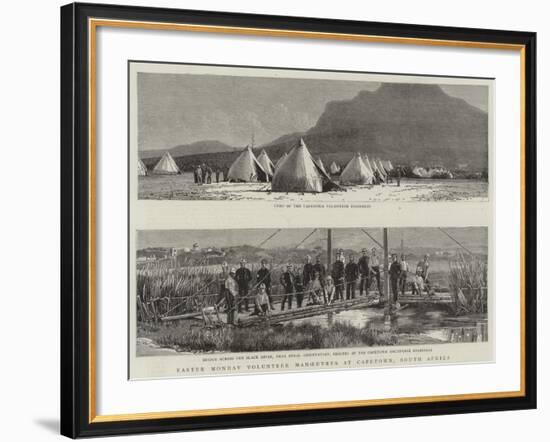 Easter Monday Volunteer Manoeuvres at Capetown, South Africa-null-Framed Giclee Print