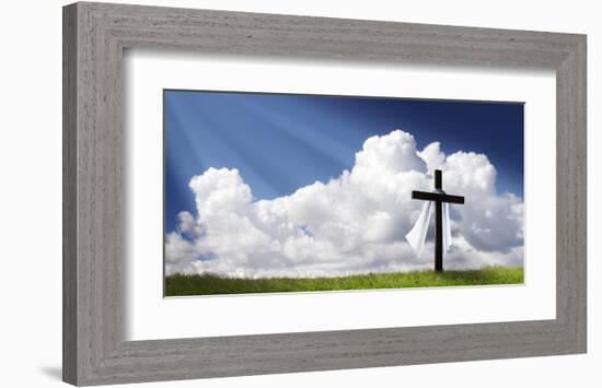 Easter Morning Christ Is Risen-null-Framed Art Print