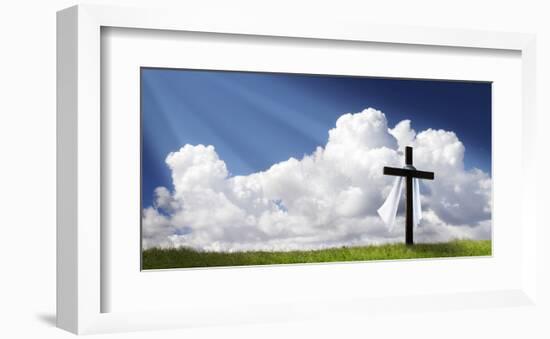 Easter Morning Christ Is Risen-null-Framed Art Print