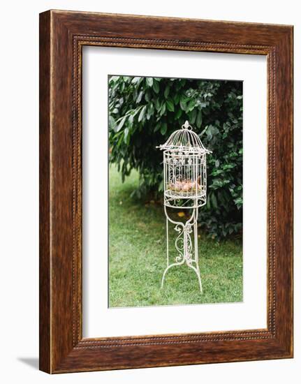 Easter nest in bird cage, Still life Easter-mauritius images-Framed Photographic Print