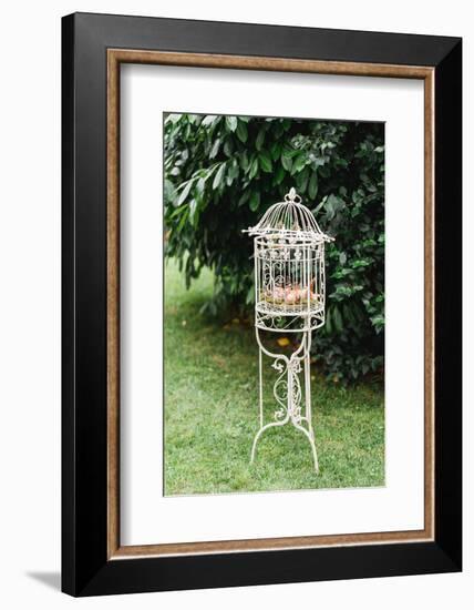 Easter nest in bird cage, Still life Easter-mauritius images-Framed Photographic Print