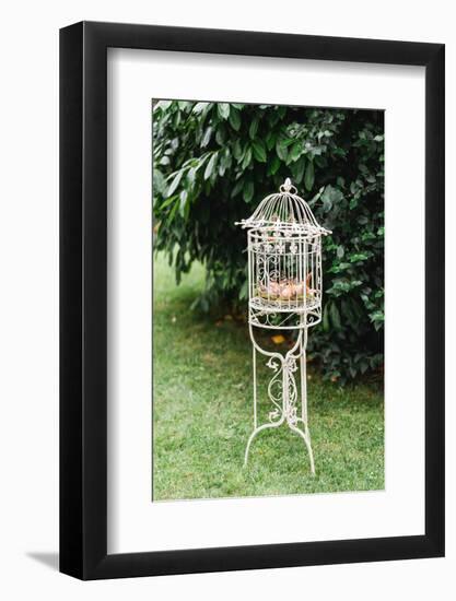 Easter nest in bird cage, Still life Easter-mauritius images-Framed Photographic Print