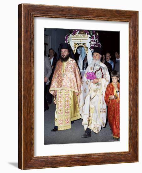 Easter Parade of the Icons, Greece-Tony Gervis-Framed Photographic Print