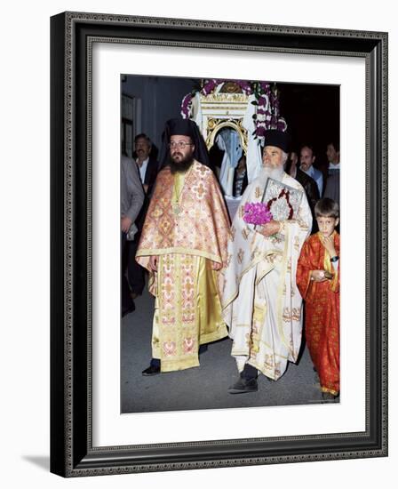 Easter Parade of the Icons, Greece-Tony Gervis-Framed Photographic Print