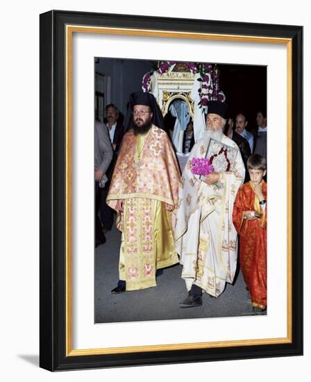 Easter Parade of the Icons, Greece-Tony Gervis-Framed Photographic Print