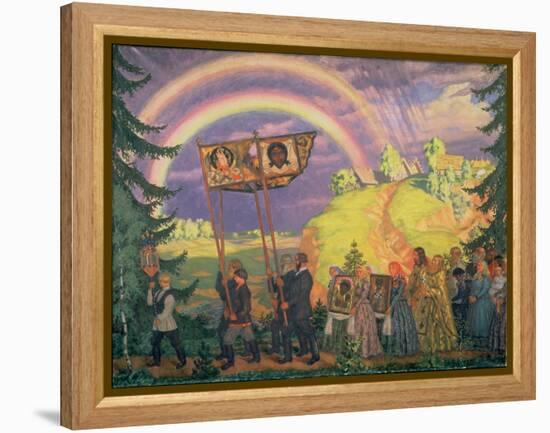 Easter Procession, 1915-Boris Kustodiyev-Framed Premier Image Canvas