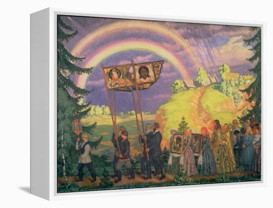 Easter Procession, 1915-Boris Kustodiyev-Framed Premier Image Canvas