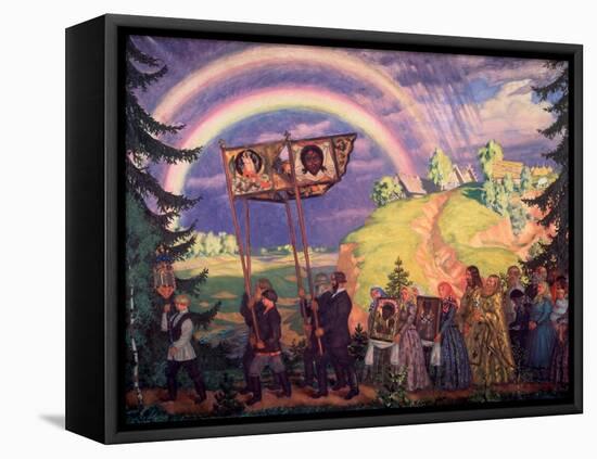 Easter Procession-Boris Kustodiyev-Framed Premier Image Canvas