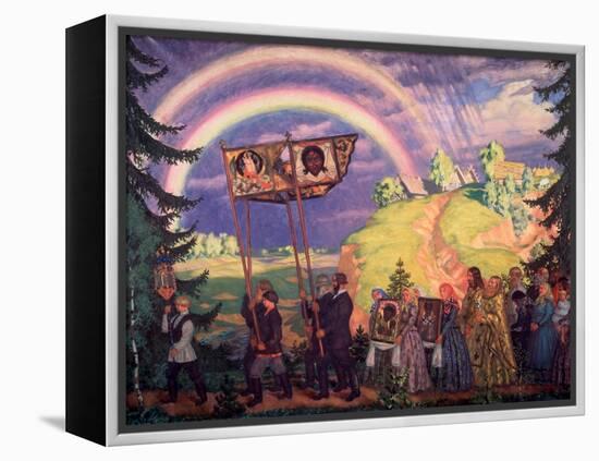 Easter Procession-Boris Kustodiyev-Framed Premier Image Canvas