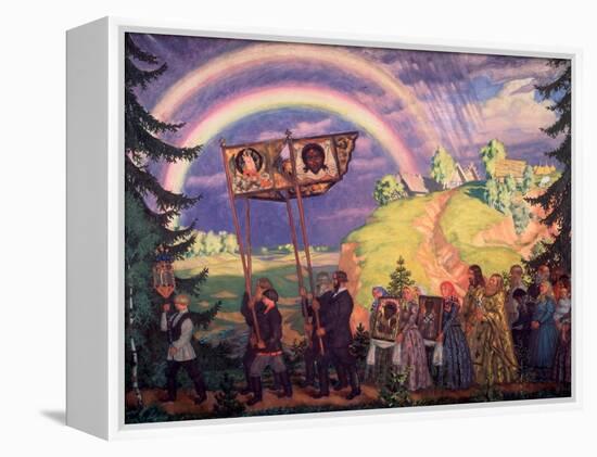 Easter Procession-Boris Kustodiyev-Framed Premier Image Canvas