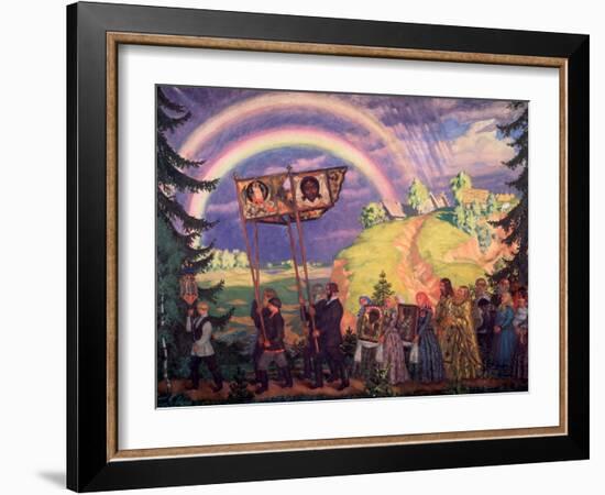 Easter Procession-Boris Kustodiyev-Framed Giclee Print