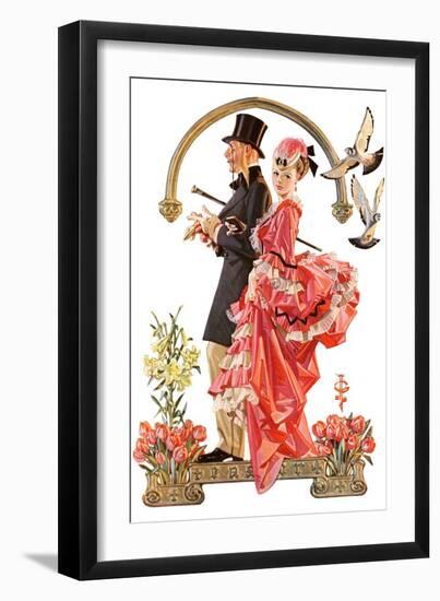 "Easter Promenade,"March 26, 1932-Joseph Christian Leyendecker-Framed Giclee Print