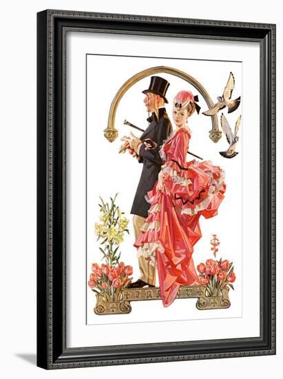 "Easter Promenade,"March 26, 1932-Joseph Christian Leyendecker-Framed Giclee Print