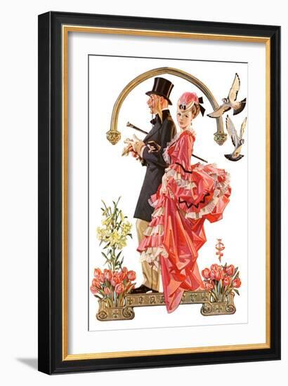 "Easter Promenade,"March 26, 1932-Joseph Christian Leyendecker-Framed Giclee Print