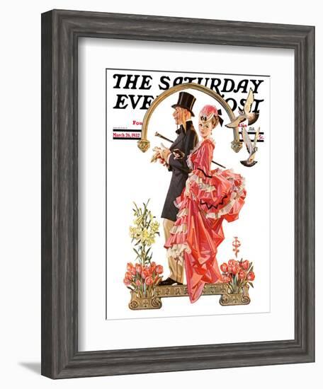 "Easter Promenade," Saturday Evening Post Cover, March 26, 1932-Joseph Christian Leyendecker-Framed Giclee Print