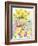 Easter Rabbit and Chicks 2-MAKIKO-Framed Giclee Print