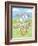 Easter Rabbit and Egg-MAKIKO-Framed Giclee Print