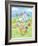 Easter Rabbit and Egg-MAKIKO-Framed Giclee Print