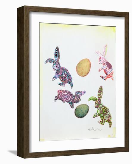 Easter Rabbits-George Adamson-Framed Giclee Print