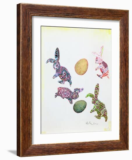 Easter Rabbits-George Adamson-Framed Giclee Print