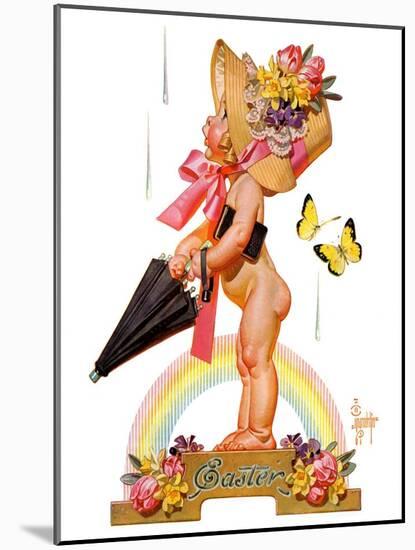 "Easter Rainbow,"April 16, 1938-Joseph Christian Leyendecker-Mounted Giclee Print