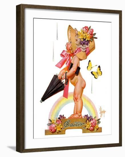 "Easter Rainbow,"April 16, 1938-Joseph Christian Leyendecker-Framed Giclee Print