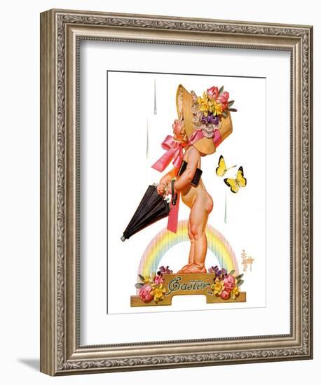 "Easter Rainbow,"April 16, 1938-Joseph Christian Leyendecker-Framed Giclee Print