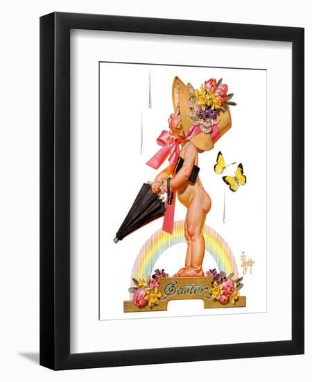 "Easter Rainbow,"April 16, 1938-Joseph Christian Leyendecker-Framed Giclee Print