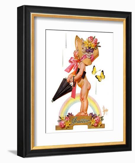 "Easter Rainbow,"April 16, 1938-Joseph Christian Leyendecker-Framed Giclee Print