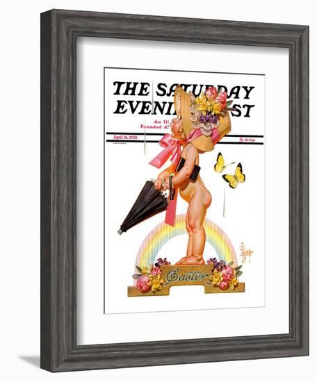 "Easter Rainbow," Saturday Evening Post Cover, April 16, 1938-Joseph Christian Leyendecker-Framed Giclee Print