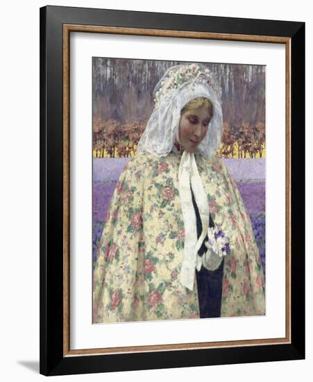 Easter Sunday (In Bradant, the Bride), C.1904-George Hitchcock-Framed Giclee Print