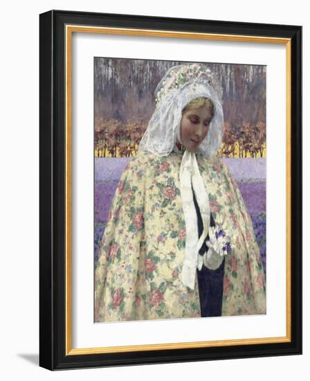 Easter Sunday (In Bradant, the Bride), C.1904-George Hitchcock-Framed Giclee Print