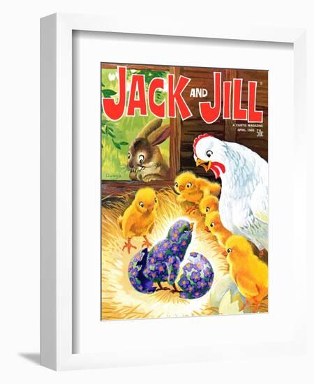 Easter Surprise - Jack and Jill, April 1968-Rae Owings-Framed Giclee Print