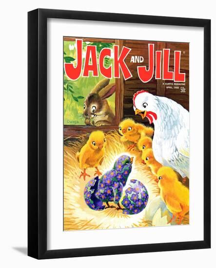 Easter Surprise - Jack and Jill, April 1968-Rae Owings-Framed Giclee Print