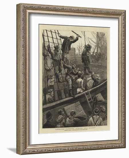 Easter-Tide Ceremonies, Flogging Judas Iscariot-William Bazett Murray-Framed Giclee Print