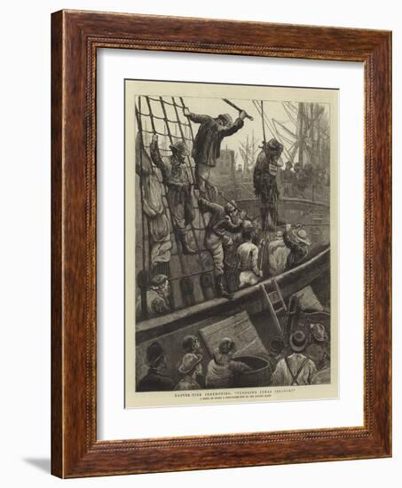 Easter-Tide Ceremonies, Flogging Judas Iscariot-William Bazett Murray-Framed Giclee Print